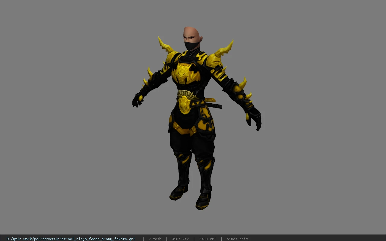 azrael_ninja_faces_arany_fekete