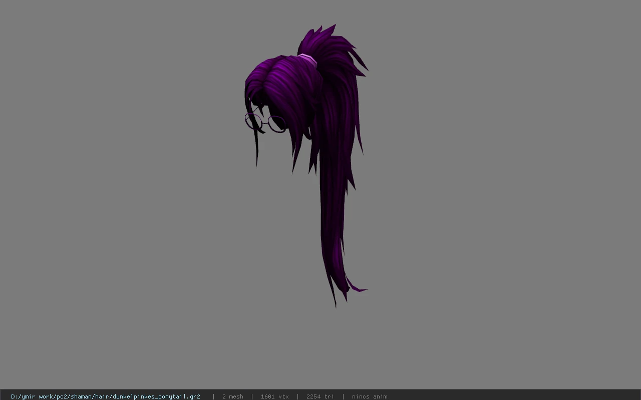 dunkelpinkes_ponytail