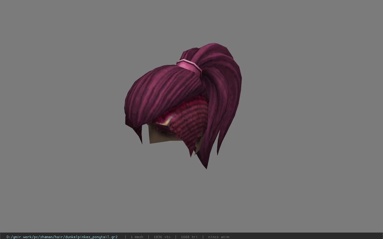 dunkelpinkes_ponytail