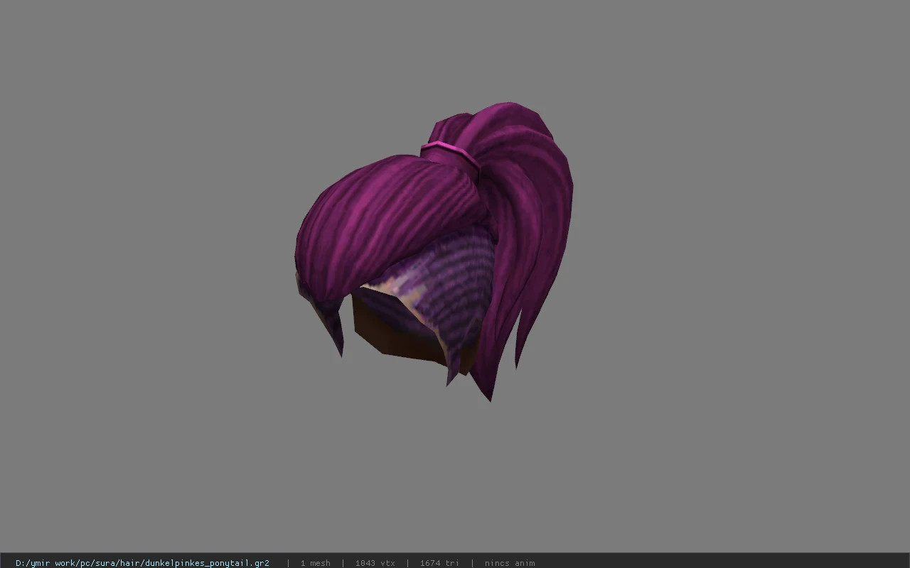 dunkelpinkes_ponytail