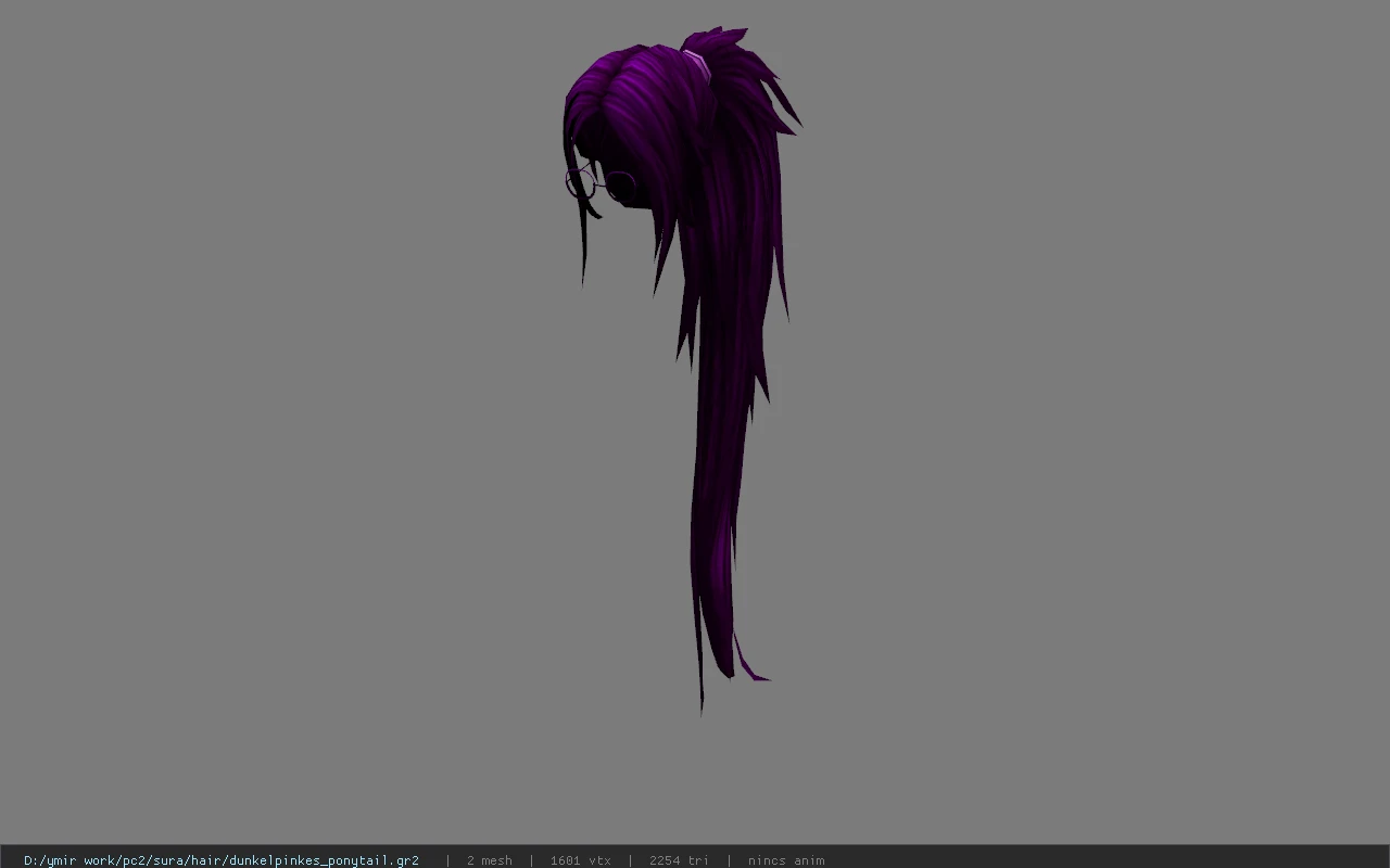 dunkelpinkes_ponytail